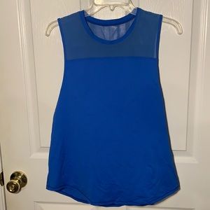 lululemon blue workout tank top